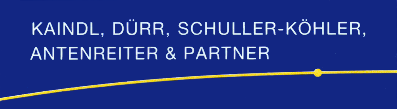 Historisches Logo mit den Namen Kaindl, Dürr, Schuller-Köhler und Antenreiter